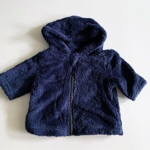 Hanna Andersson Navy Blue Fleece Baby Jacket 0-3 months 50 cm
